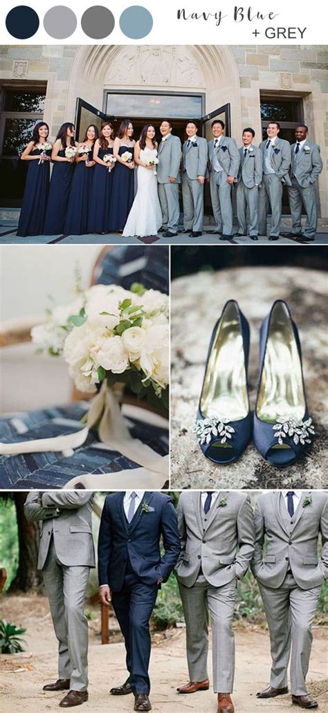 rustic navy blue and grey wedding